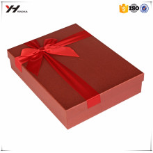 2016 großhandel schönes logo gedruckt rot bowknot gedruckt papier box